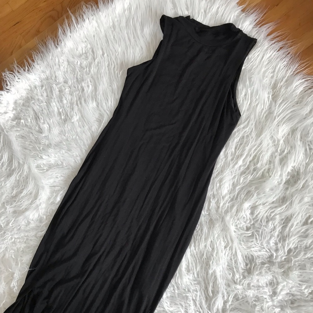 Turtleneck dress.